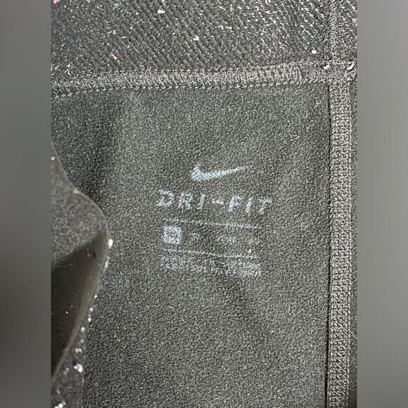Nike Pro Black Fitted Leggings Fleece Tights Warm XS - Picture 3 of 7